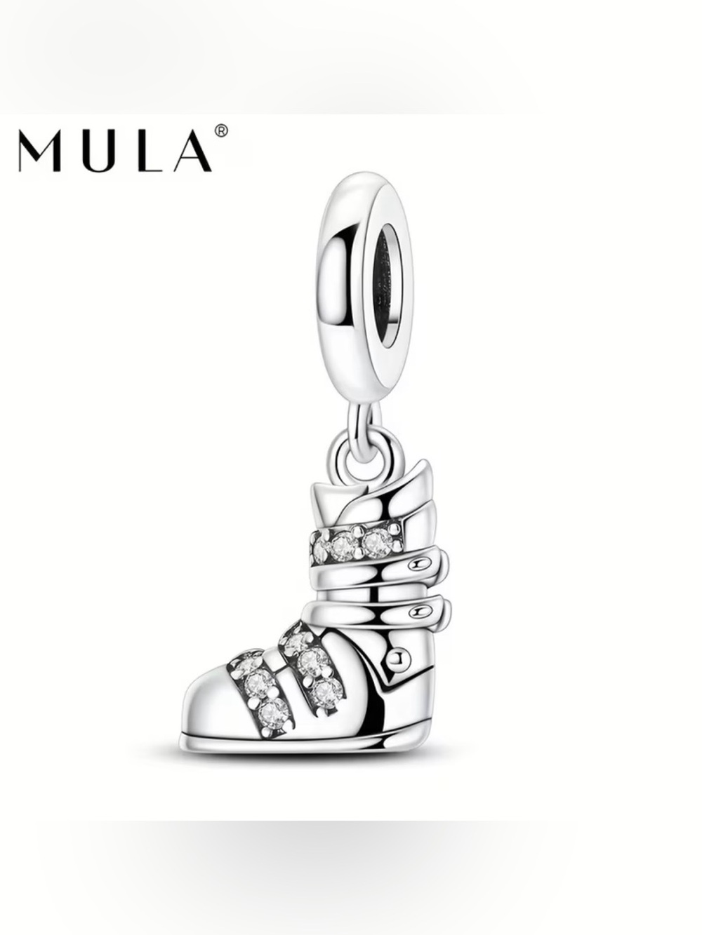 Sterling Silver Women's Snow Boot Charm Pendant